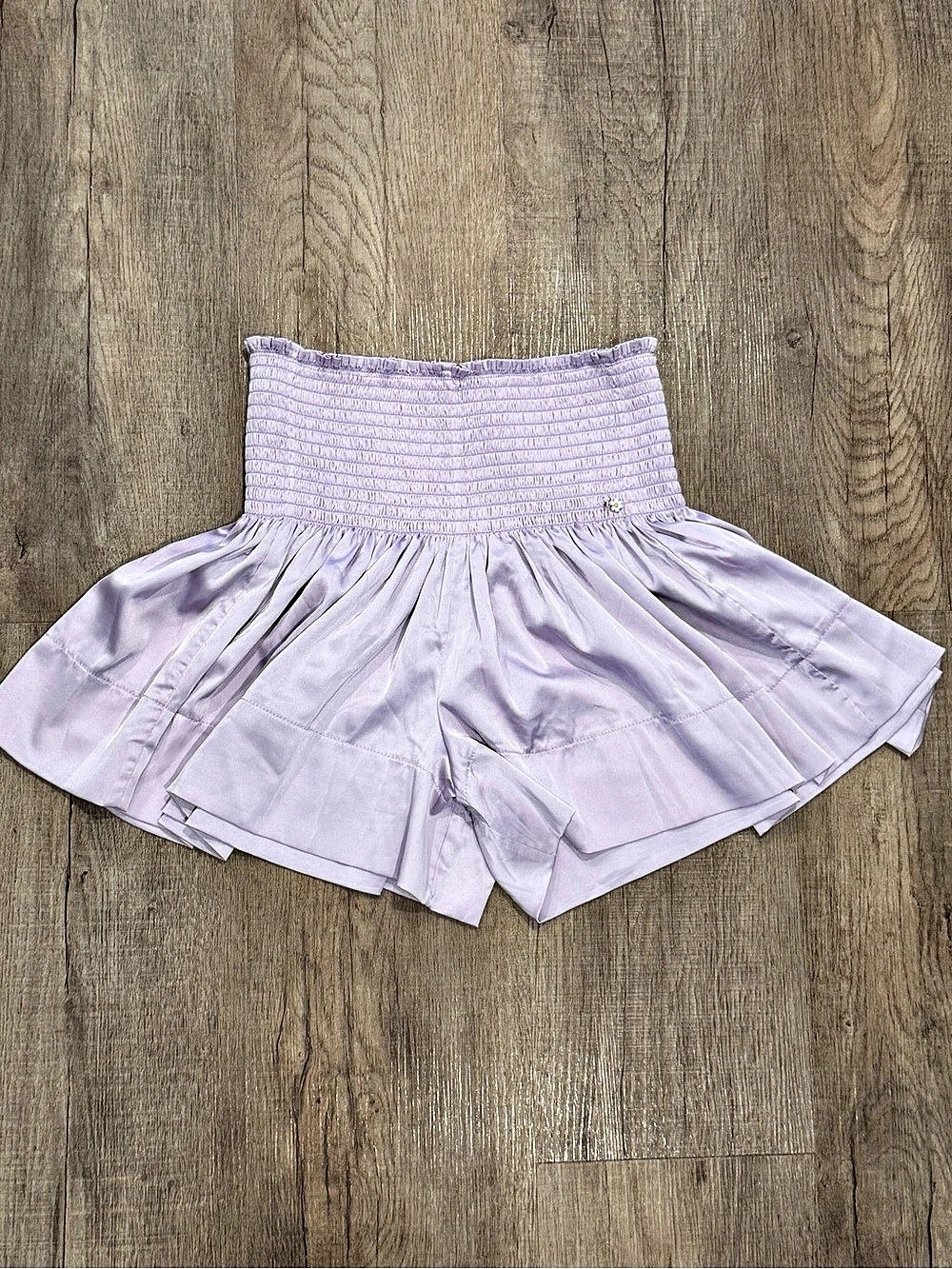 Natural Life Purple Smocked Shorts Size Small
